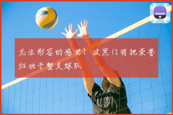 无法形容的感觉！波黑门将把荣誉归功于整支球队